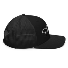 Load image into Gallery viewer, Scripted Type Logo Trucker Cap